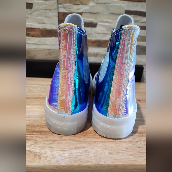 NWT Converse Chuck 70 Hi "Iridescent" " Holographic Shoe 163786c Unisex - Picture 5 of 10